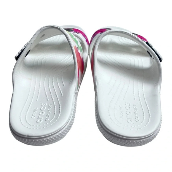 Classic Crocs Tie‎ Dye Graphic Sandal White/Multi Relaxed Fit M8/W10 Unisex - Picture 5 of 8